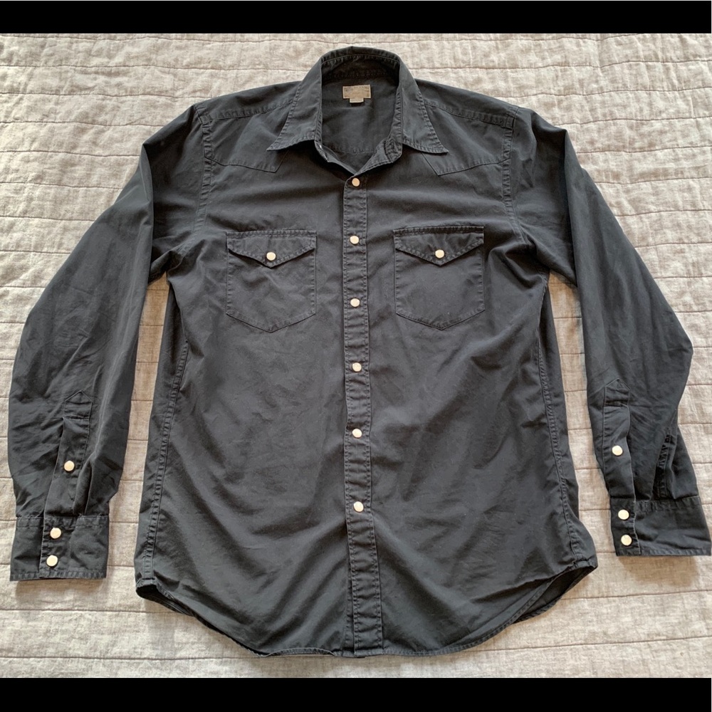 JCrew Western snap button shirt Medium